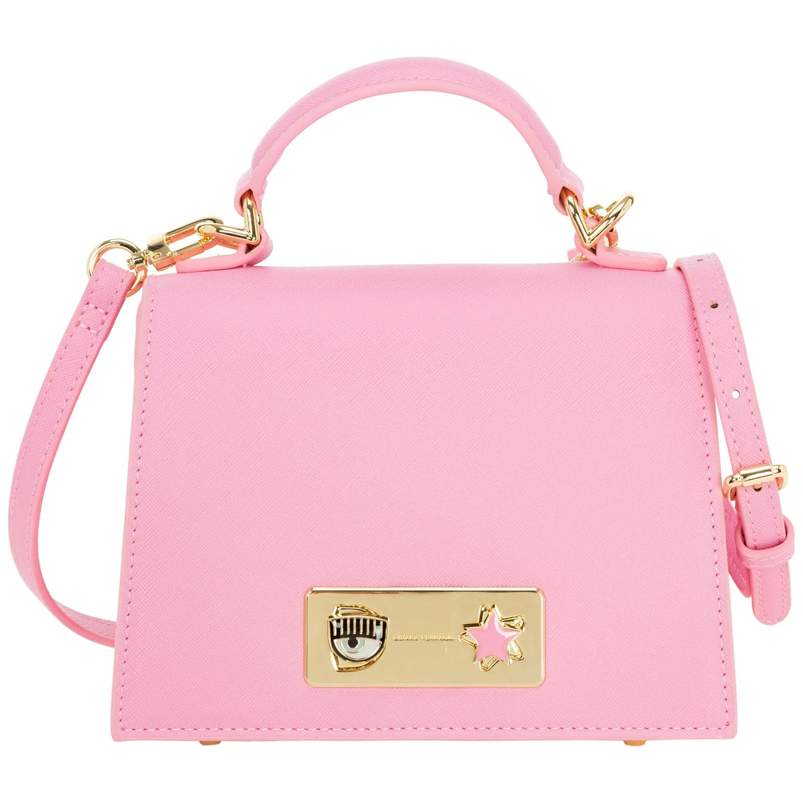 Chiara Ferragni Eyelike Logo Plaque Tote Bag