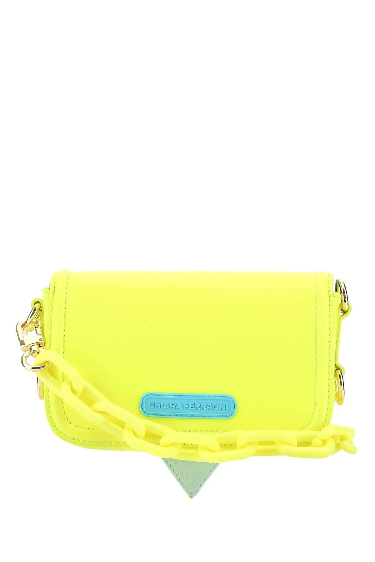 Chiara Ferragni Logo Embossed Chain-Linked Crossbody Bag