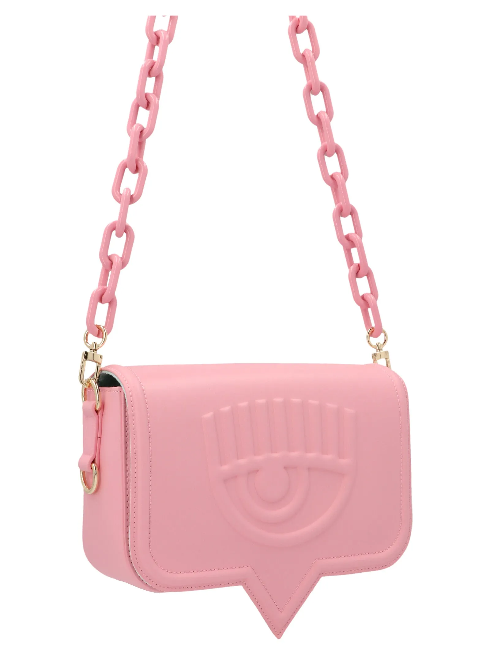 Chiara Ferragni Logo-Embossed Chain-Linked Shoulder Bag
