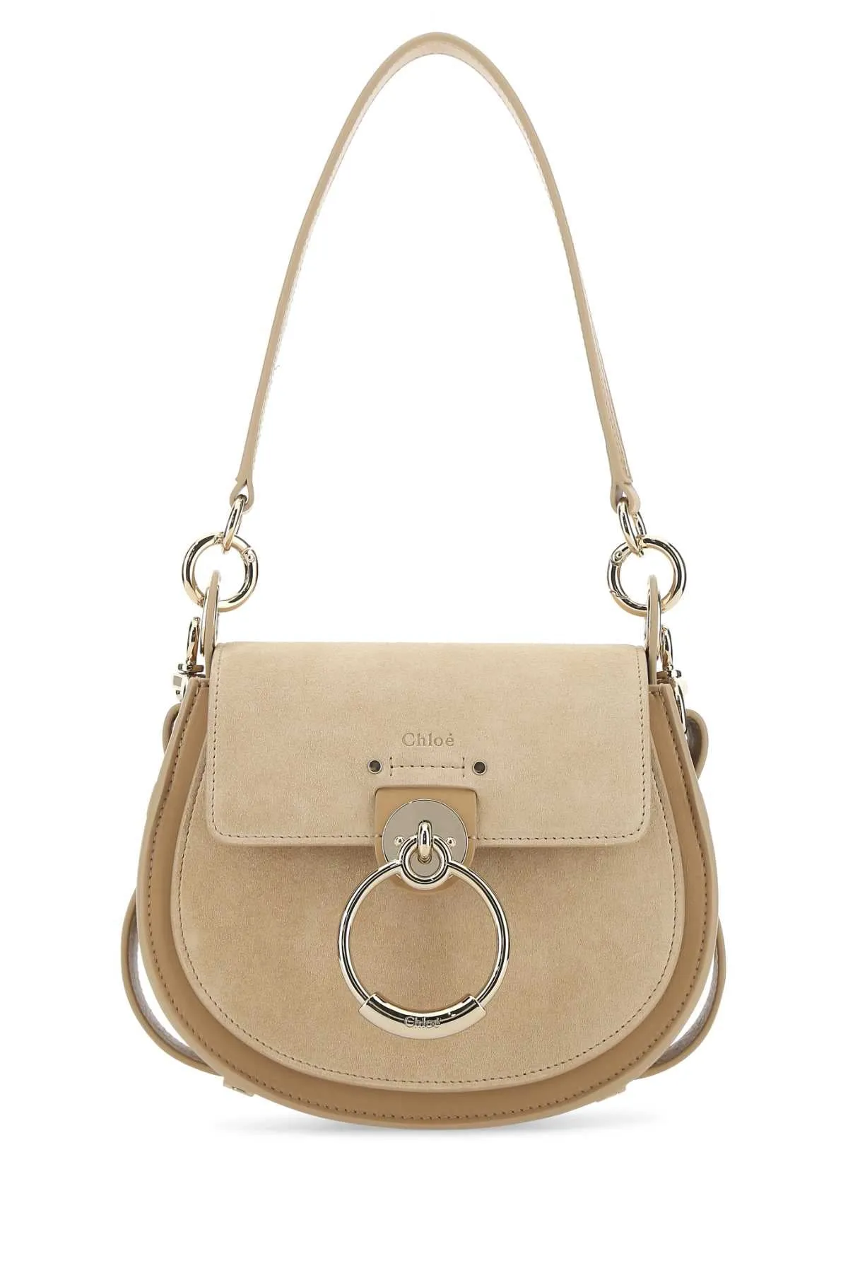 Chlo Logo Detailed Foldover Crossbody Bag