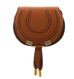 Chlo Marcie Logo Embossed Foldover Mini Shoulder Bag