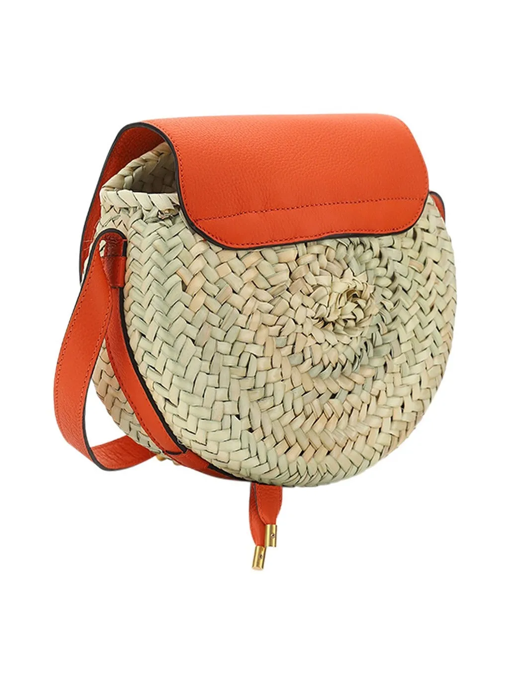 Chlo Woven Foldover Crossbody Bag