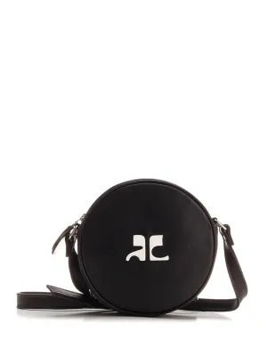 Courrges Logo Patch Zip-Up Crossbody Bag