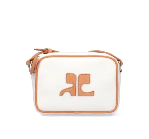 Courrges Logo Patch Zip-Up Crossbody Bag