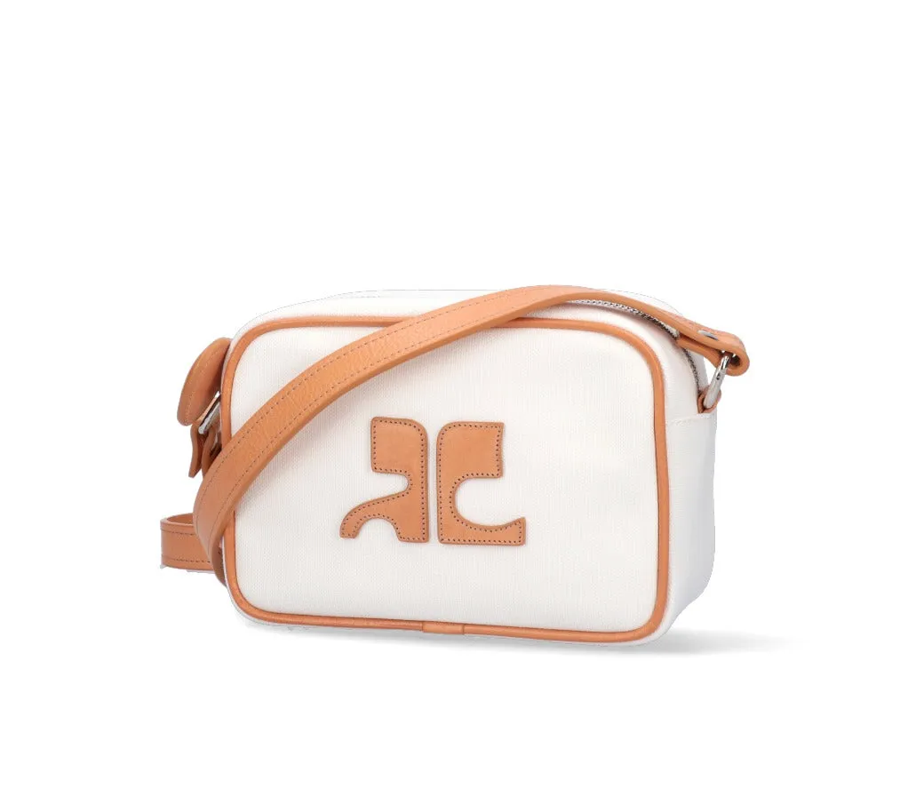 Courrges Logo Patch Zip-Up Crossbody Bag