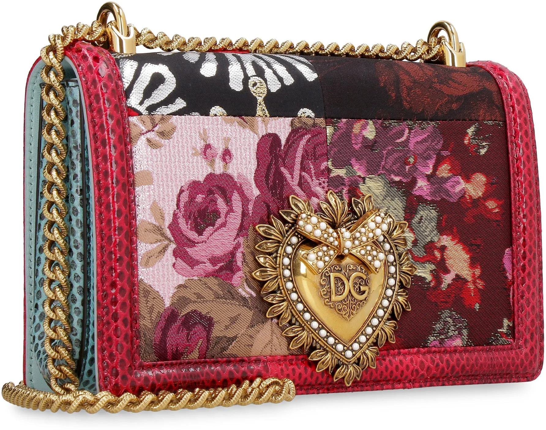 Dolce & Gabbana Devotion Patchwork Shoulder Bag