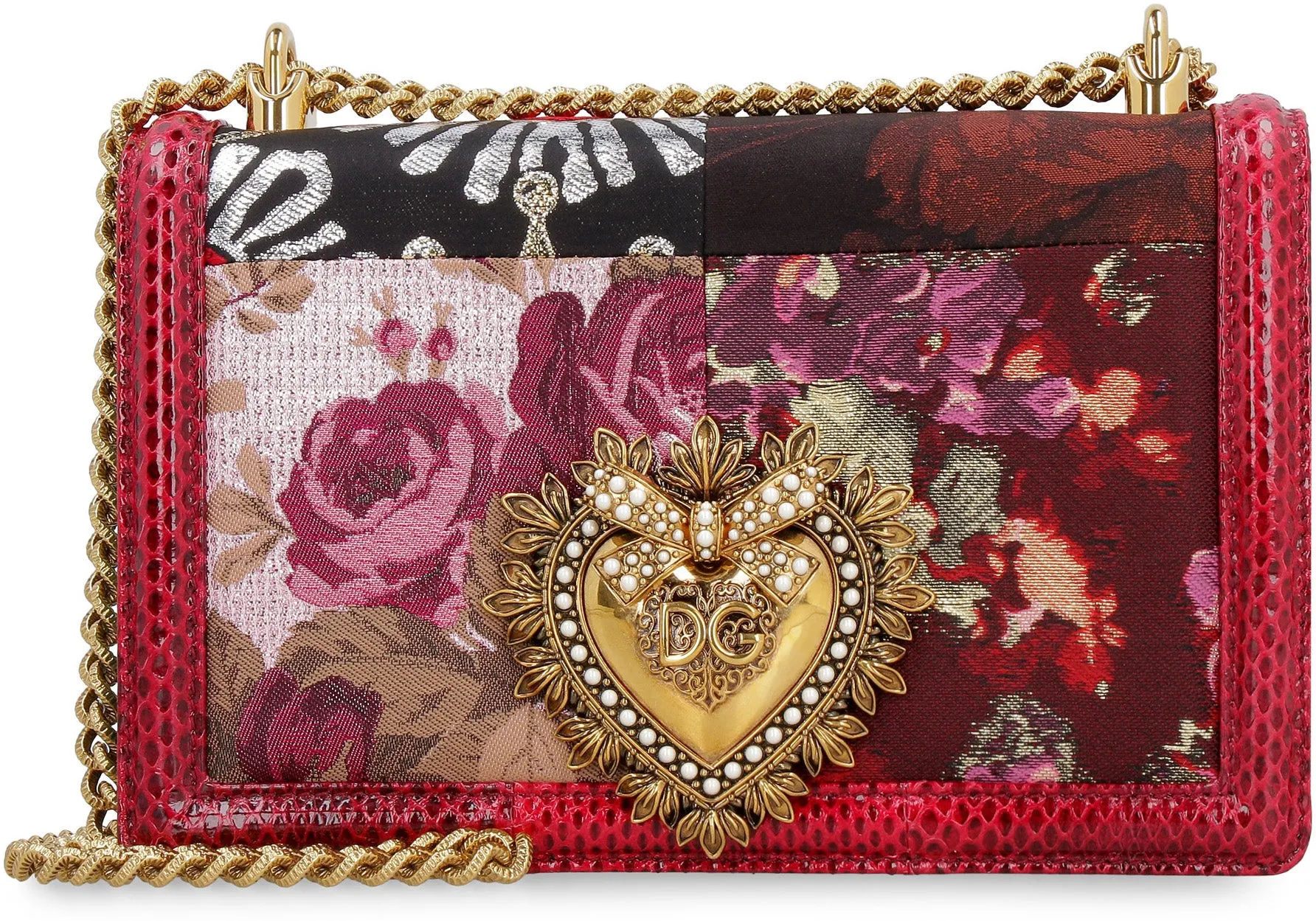 Dolce & Gabbana Devotion Patchwork Shoulder Bag