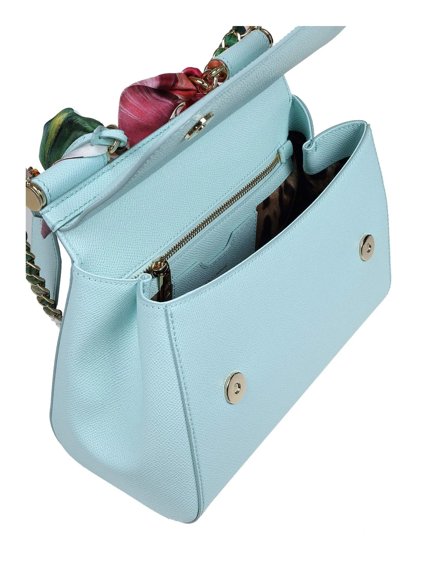 Dolce & Gabbana Scarf Embellished Medium Sicily Bag