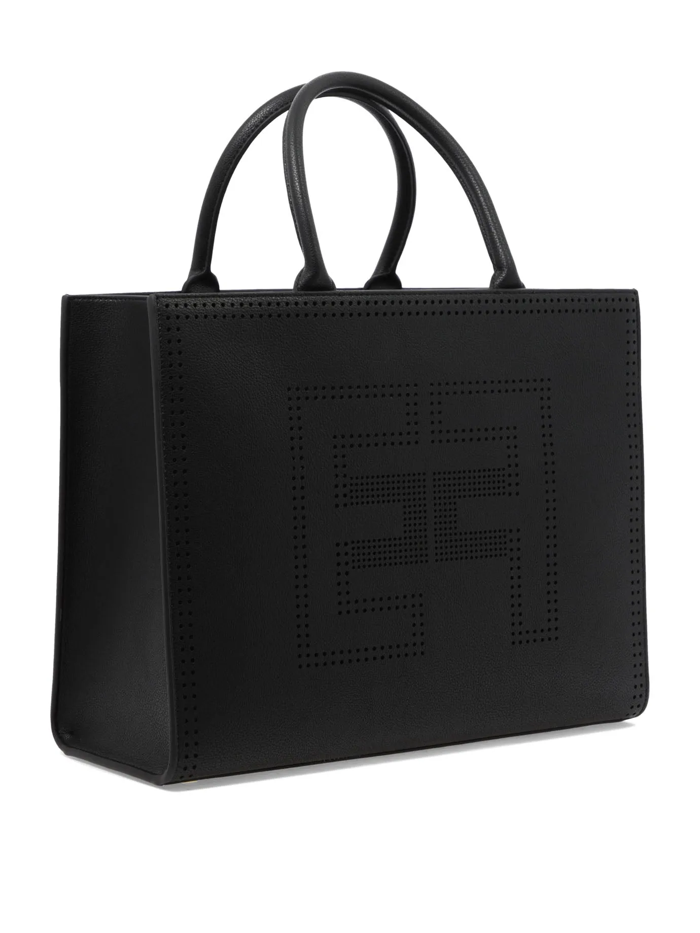 Elisabetta Franchi Perforated-Logo Tote Bag