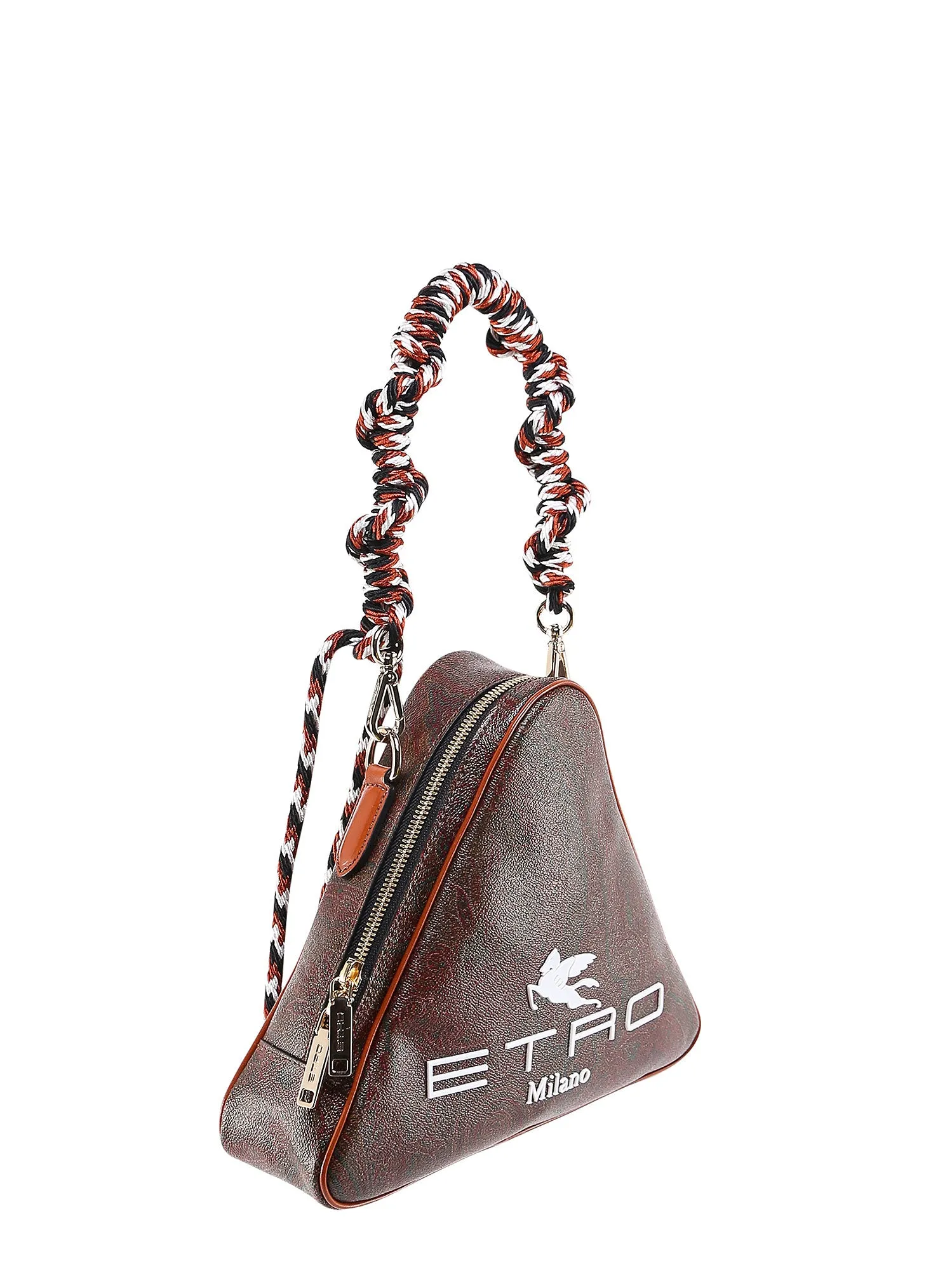 Etro Logo Detailed Zip-Up Handbag