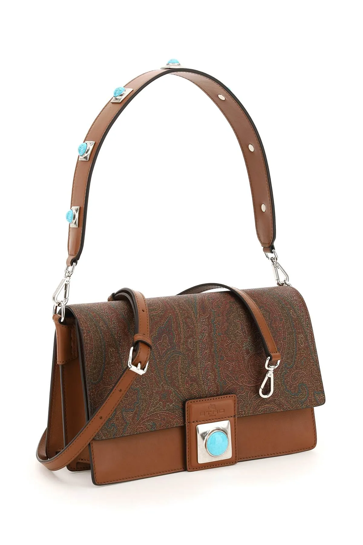 Etro Paisley Crown Me Large Shoulder Bag
