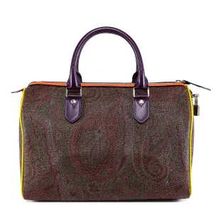 Etro Paisley Printed Boston Tote Bag