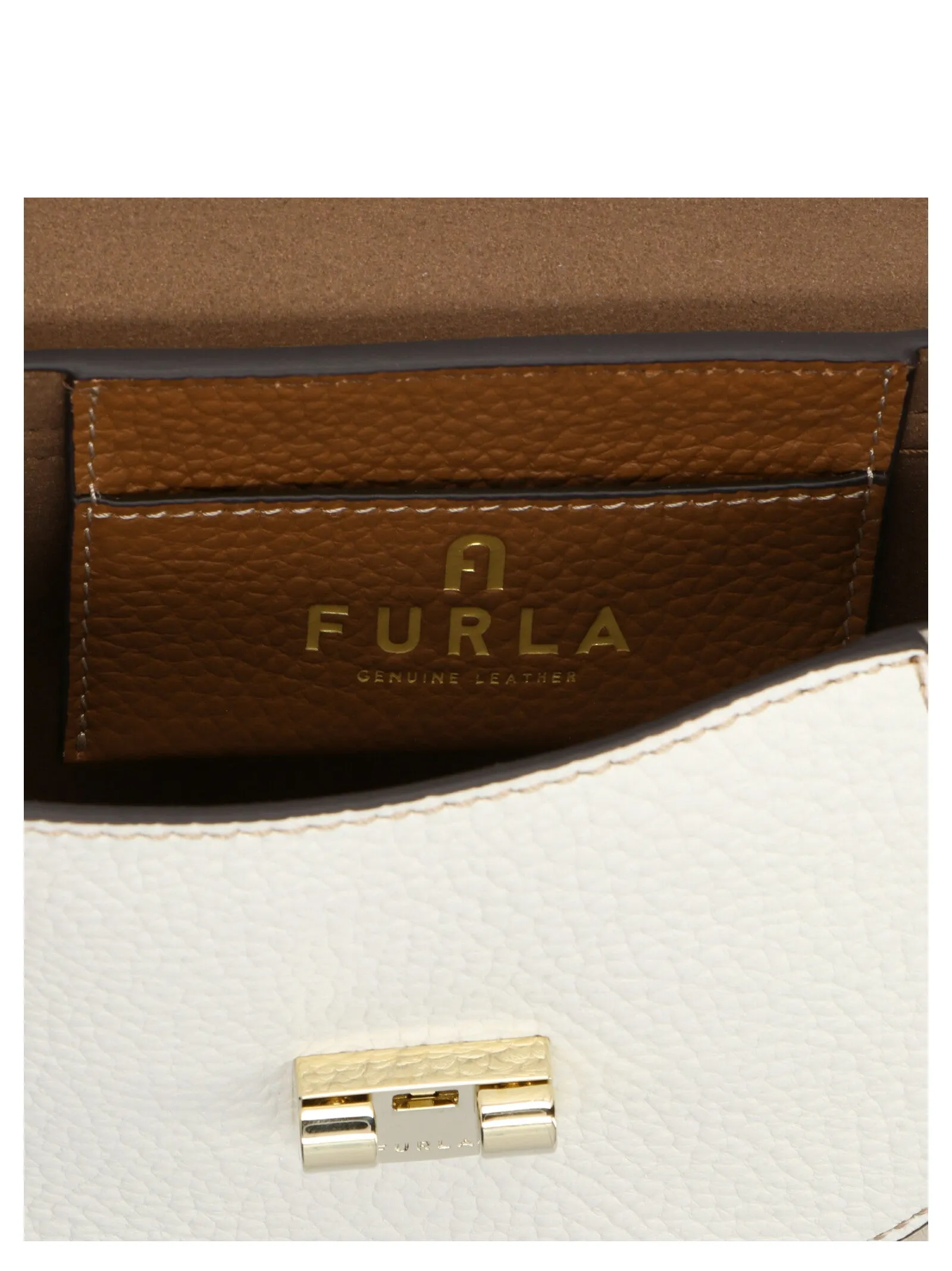 Furla Colour-Blocked Logo Engraved Crossbody Bag
