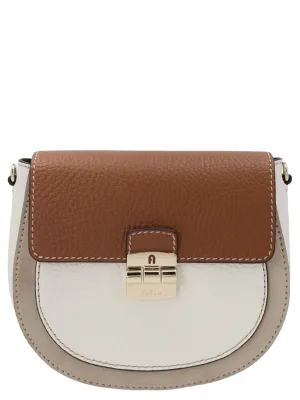 Furla Colour-Blocked Logo Engraved Crossbody Bag