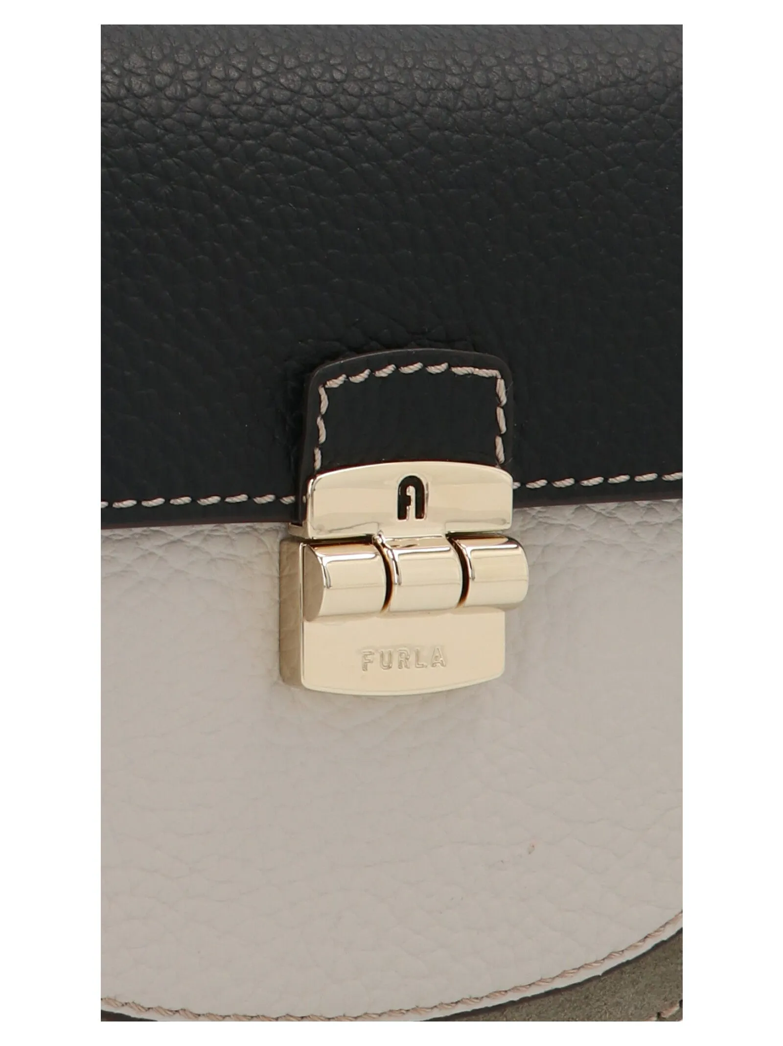 Furla Colour-Blocked Logo Engraved Crossbody Bag