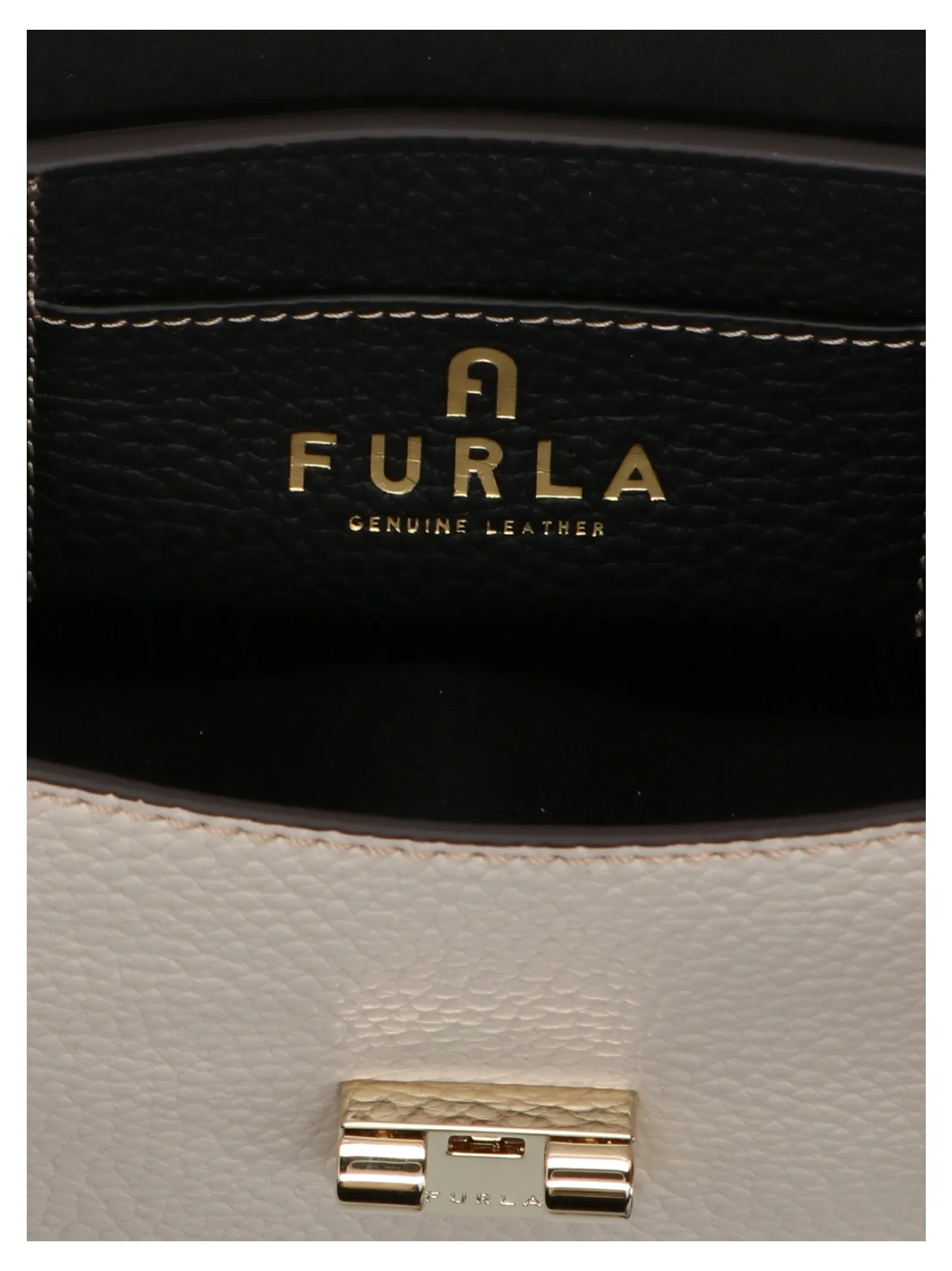 Furla Colour-Blocked Logo Engraved Crossbody Bag