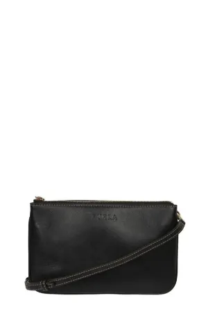 Furla Logo Debossed Top Zip Crossbody Bag