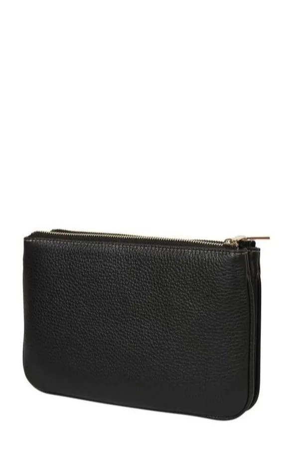 Furla Logo Debossed Top Zip Crossbody Bag