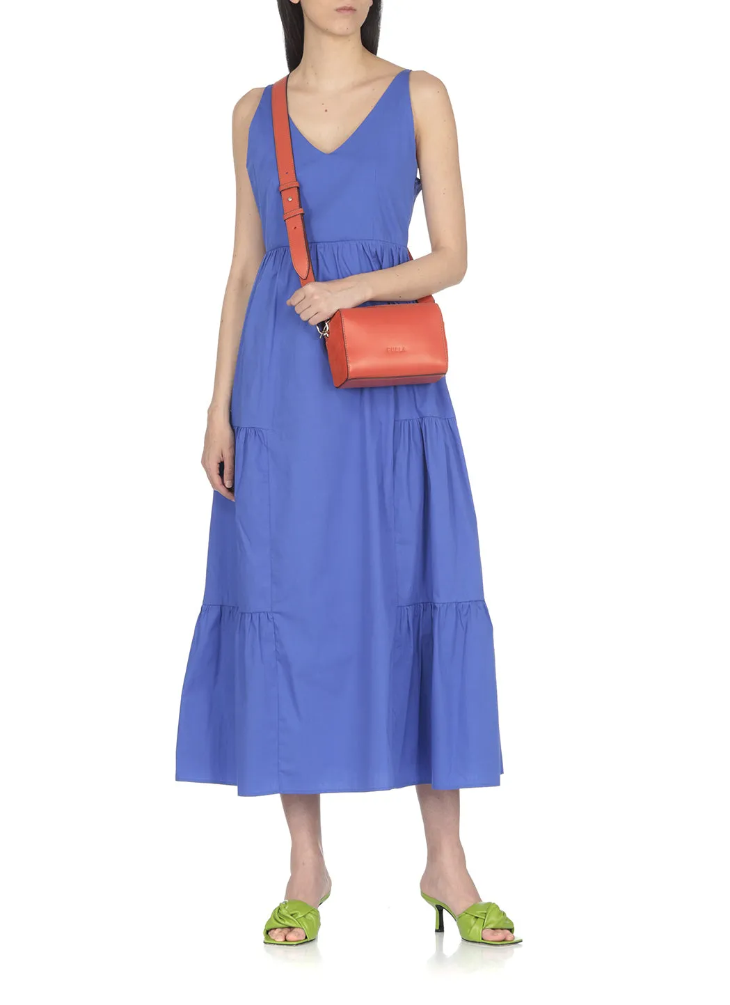 Furla Logo Detailed Zip-Up Shoulder Bag