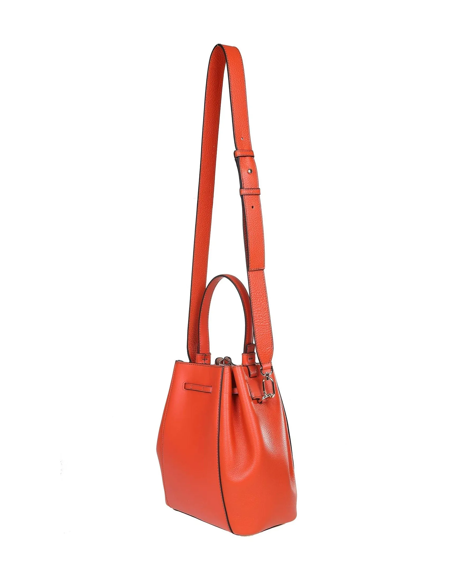 Furla Logo Embossed Bucket Bag