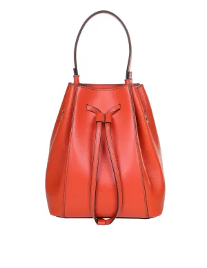 Furla Logo Embossed Bucket Bag