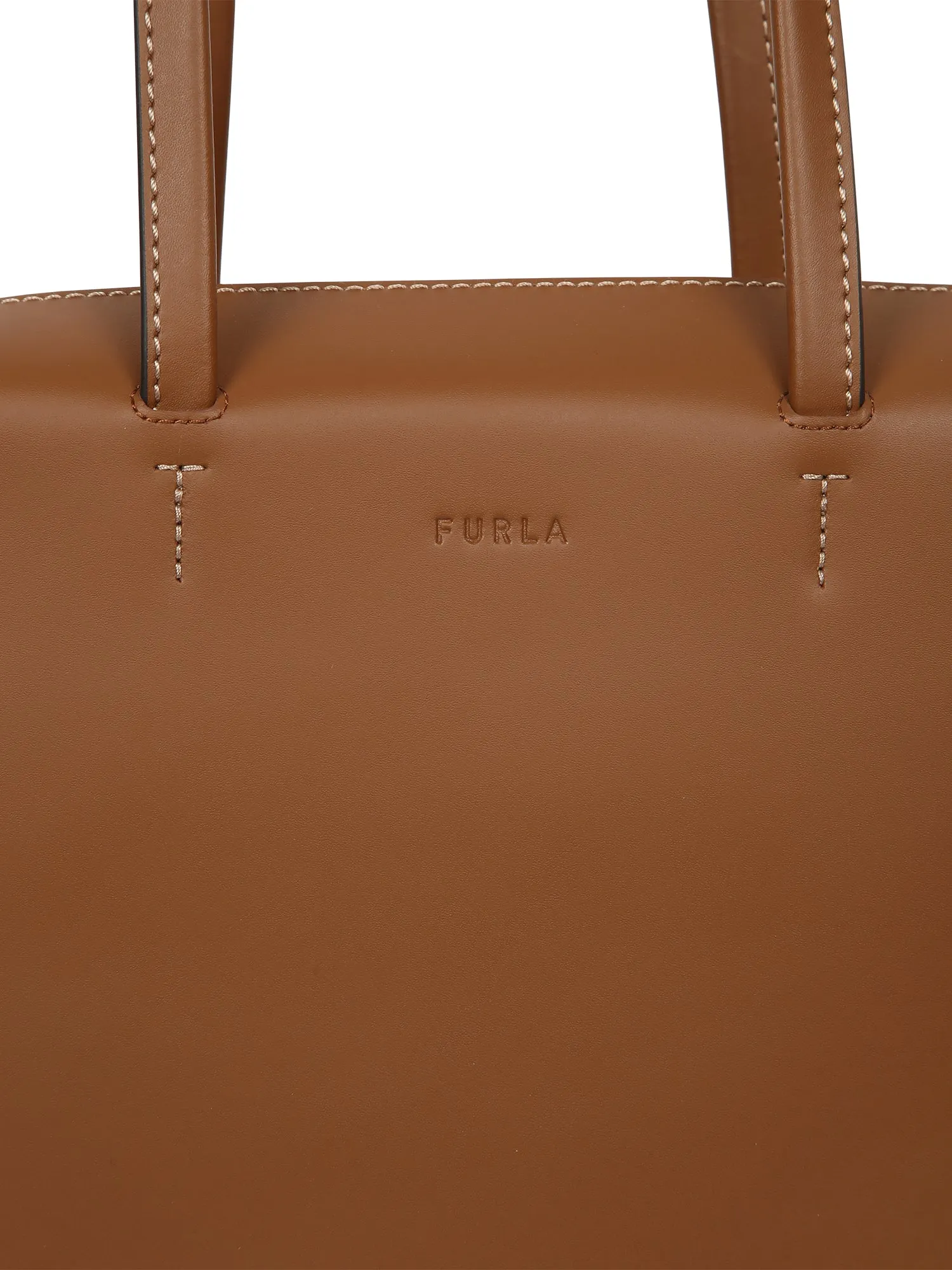 Furla Logo Embossed Tote Bag