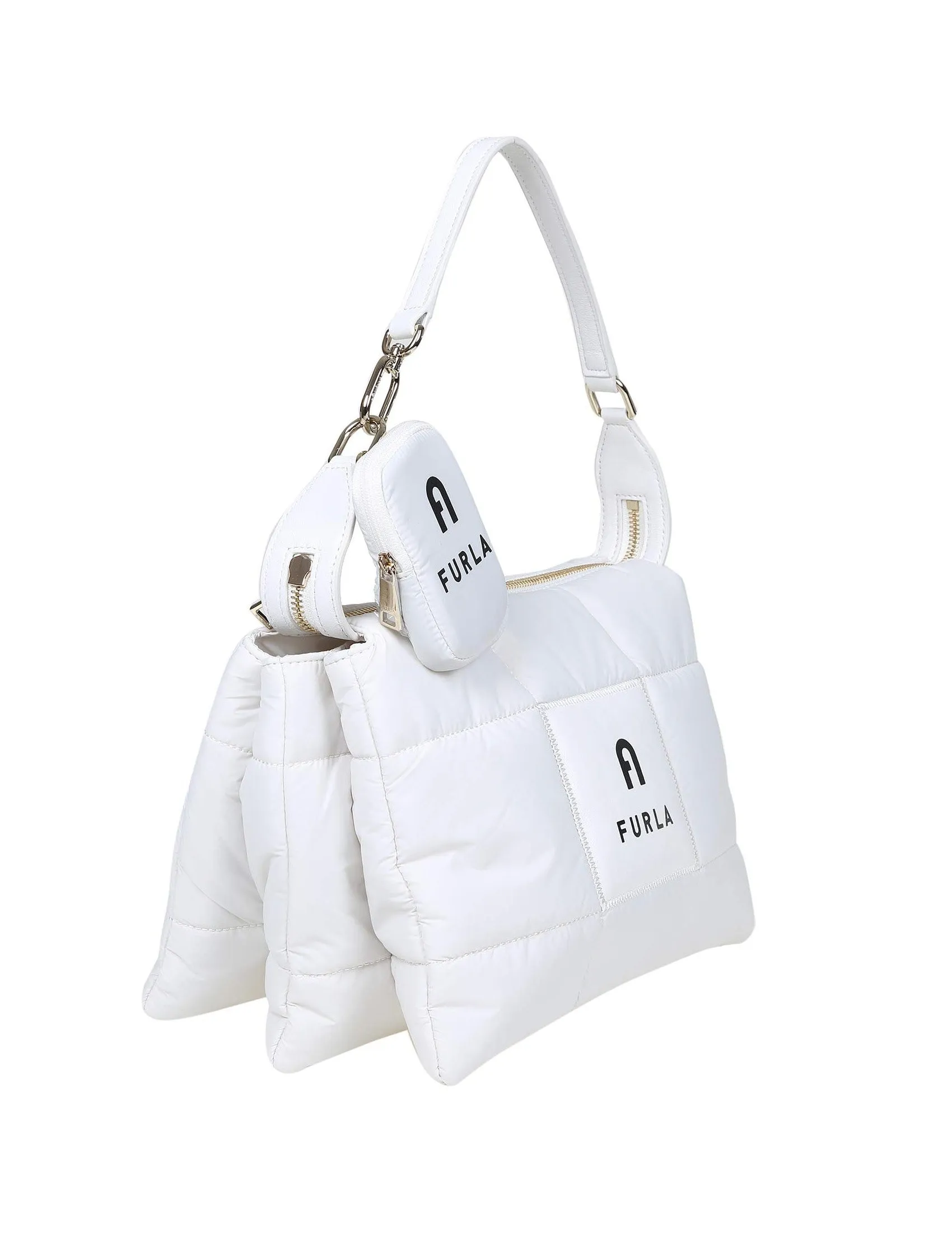 Furla Padded Logo Printed Crossbody Bag