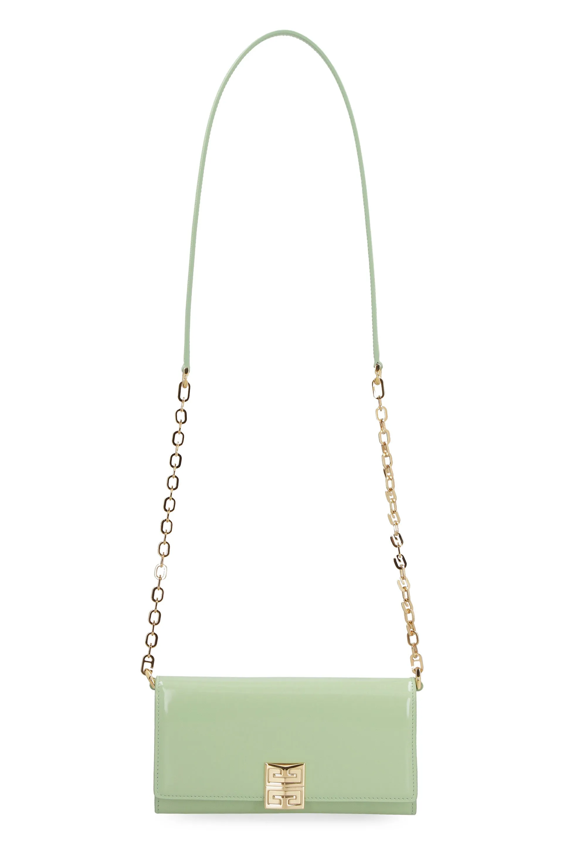 Givenchy Logo Plaque Foldover Crossbody Bag
