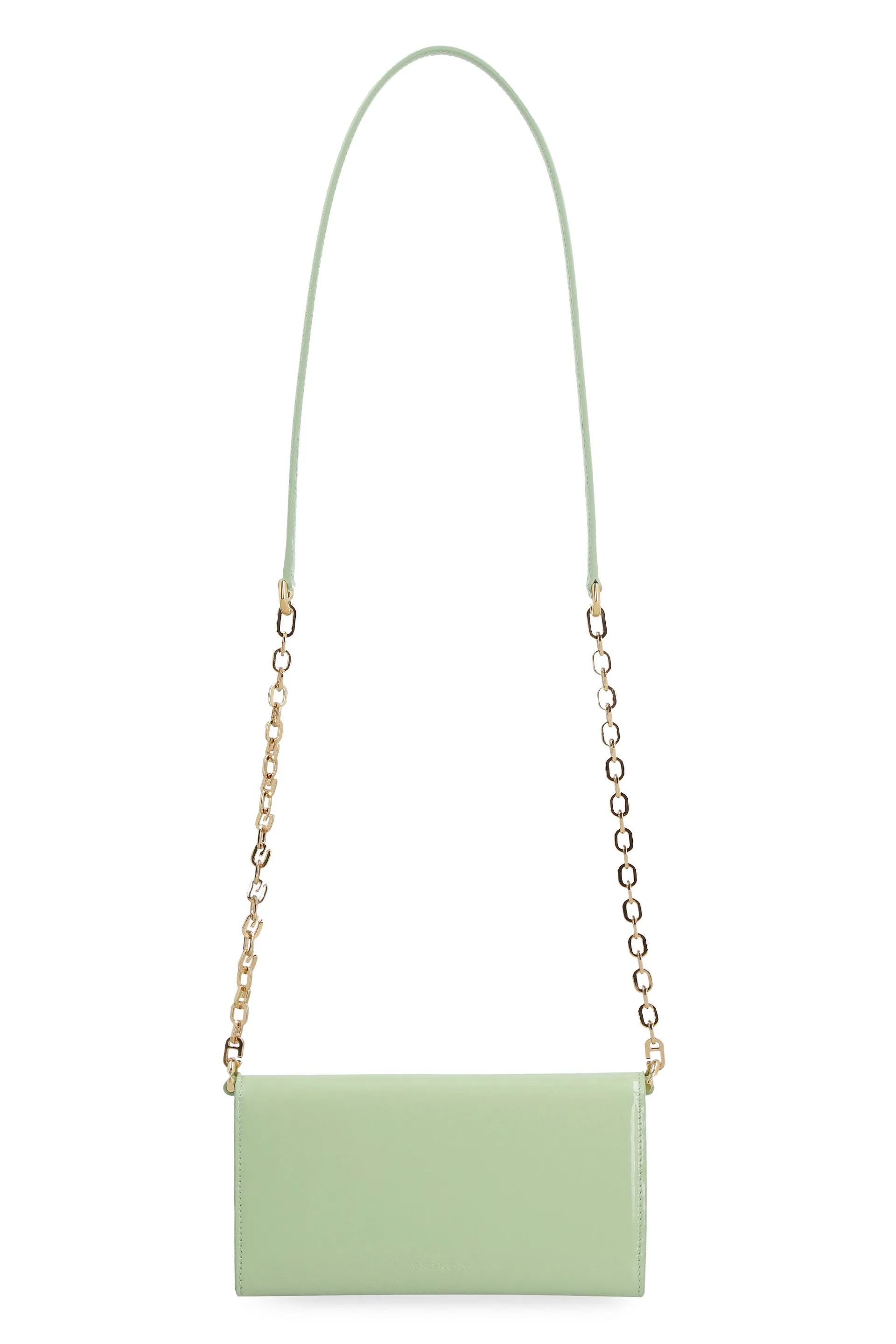 Givenchy Logo Plaque Foldover Crossbody Bag