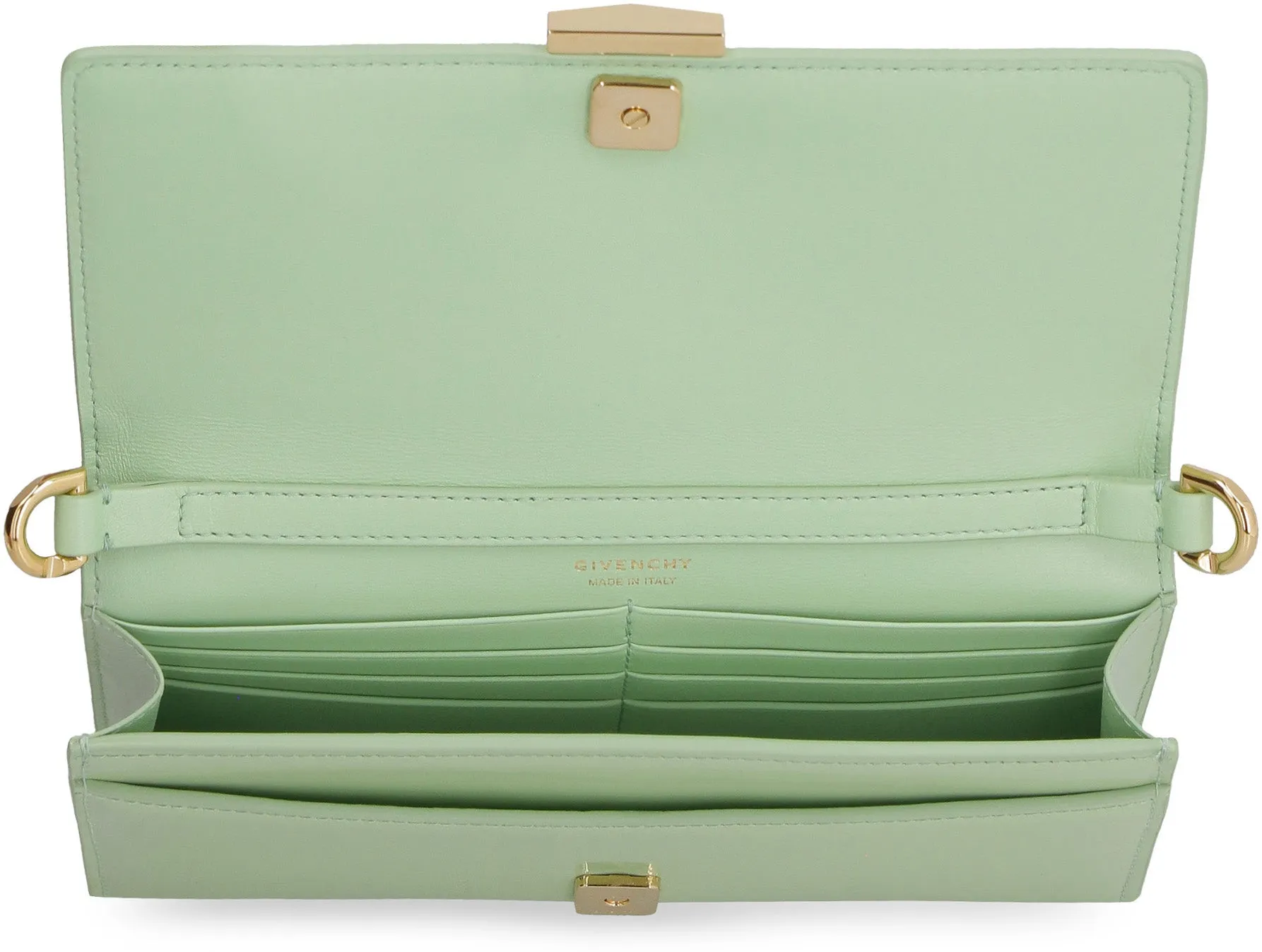 Givenchy Logo Plaque Foldover Crossbody Bag