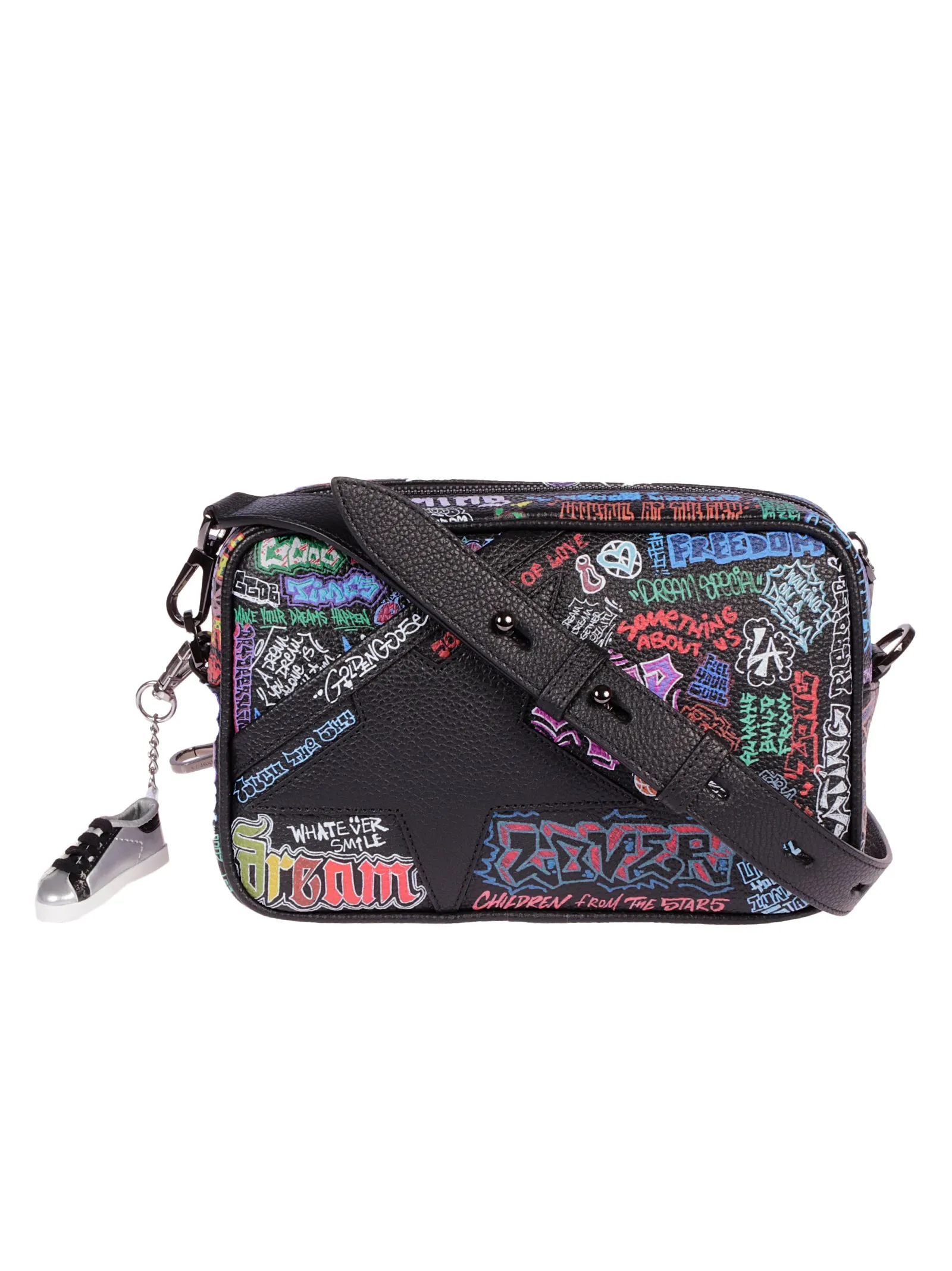 Golden Goose Deluxe Brand Graffiti-Printed Zipped Crossbody Bag