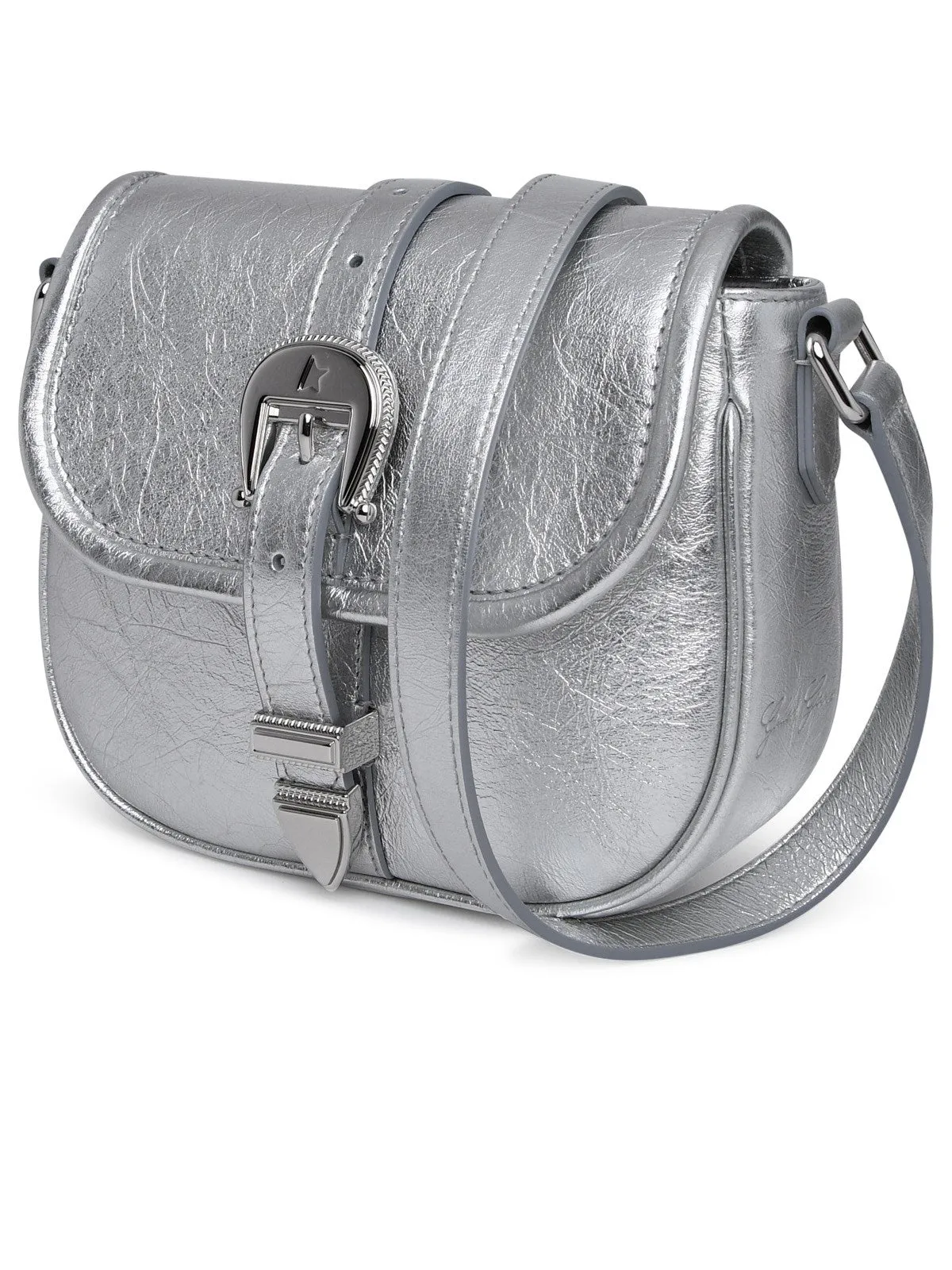 Golden Goose Deluxe Brand Metallic-Effect Buckled Crossbody Bag