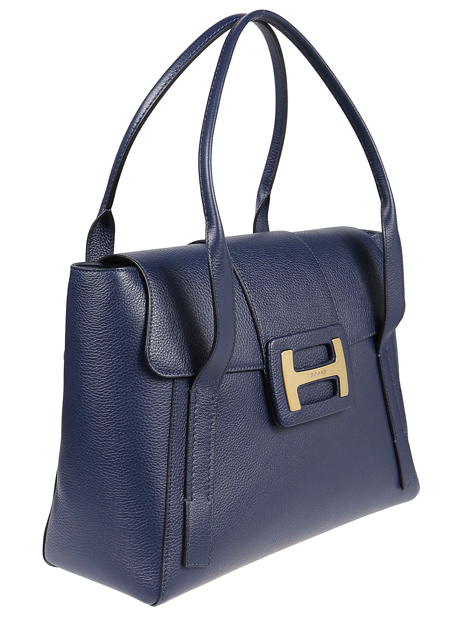 Hogan Logo Plaque Foldover Tote Bag
