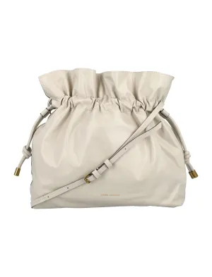 Isabel Marant Ailey Logo Embossed Shoulder Bag