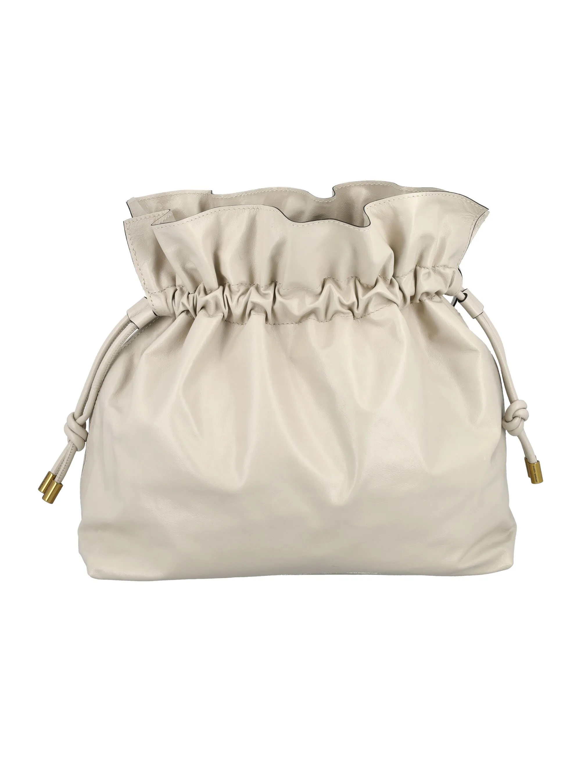 Isabel Marant Ailey Logo Embossed Shoulder Bag