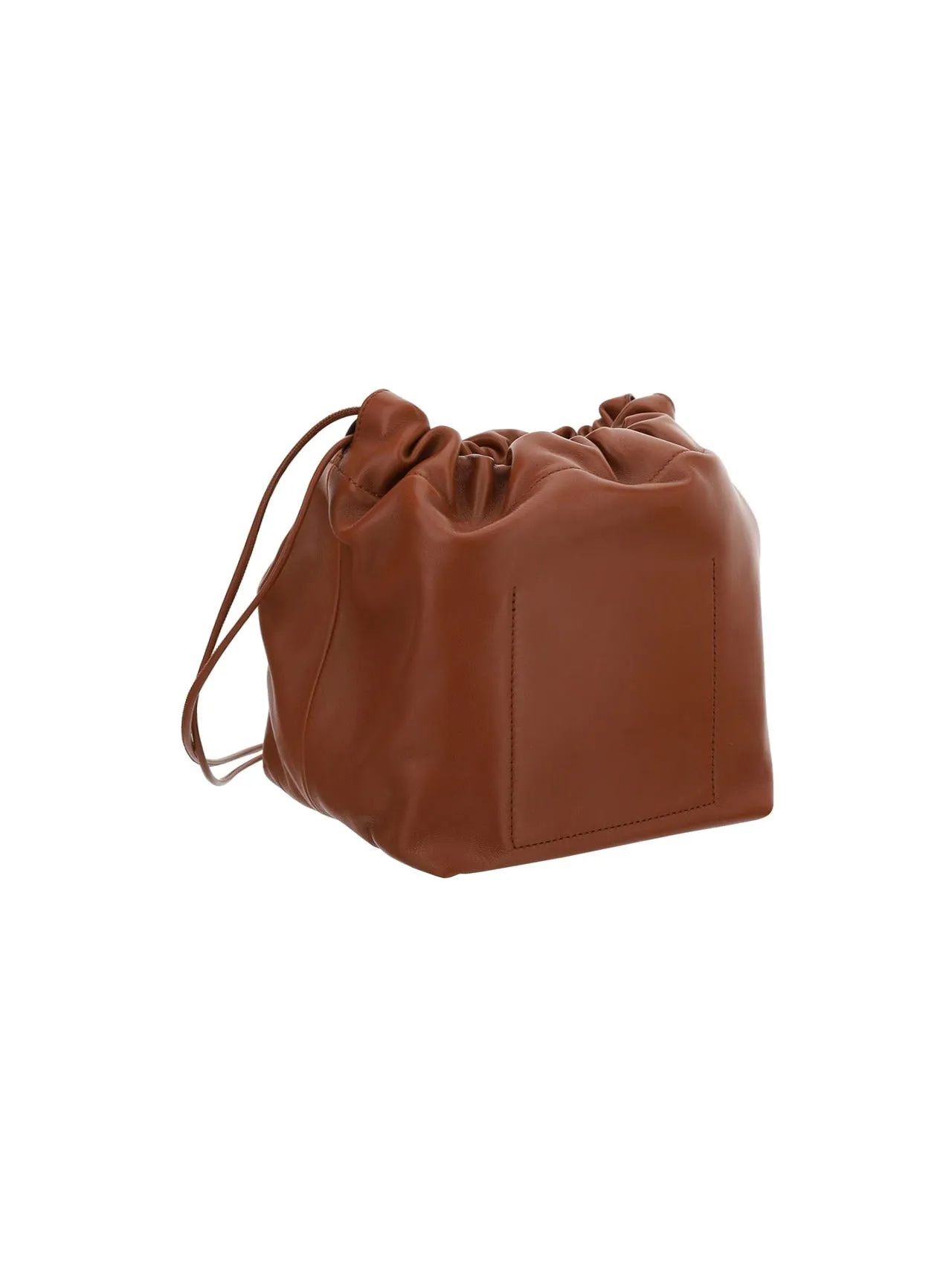 Jil Sander Logo Embossed Small Crossbody Bag
