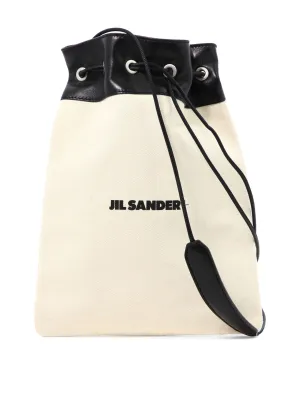 Jil Sander  Logo Printed Strapped Shoulder Bag