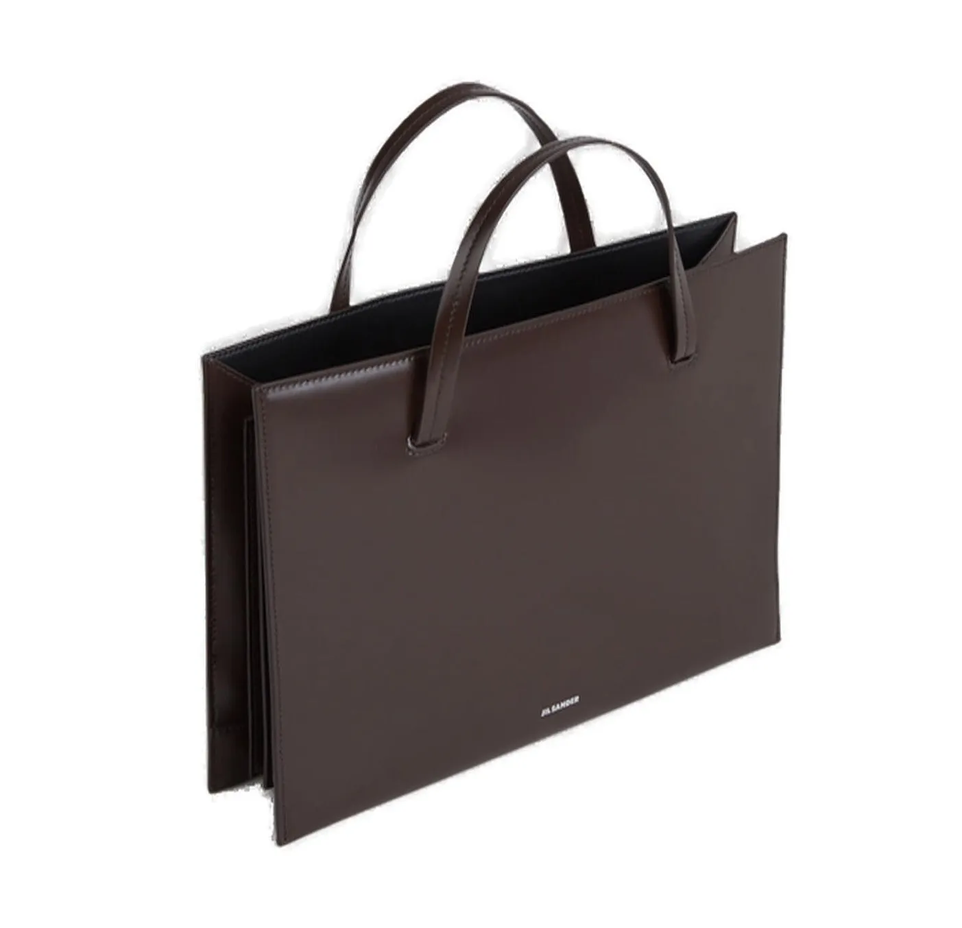 Jil Sander Logo Printed Tote Bag