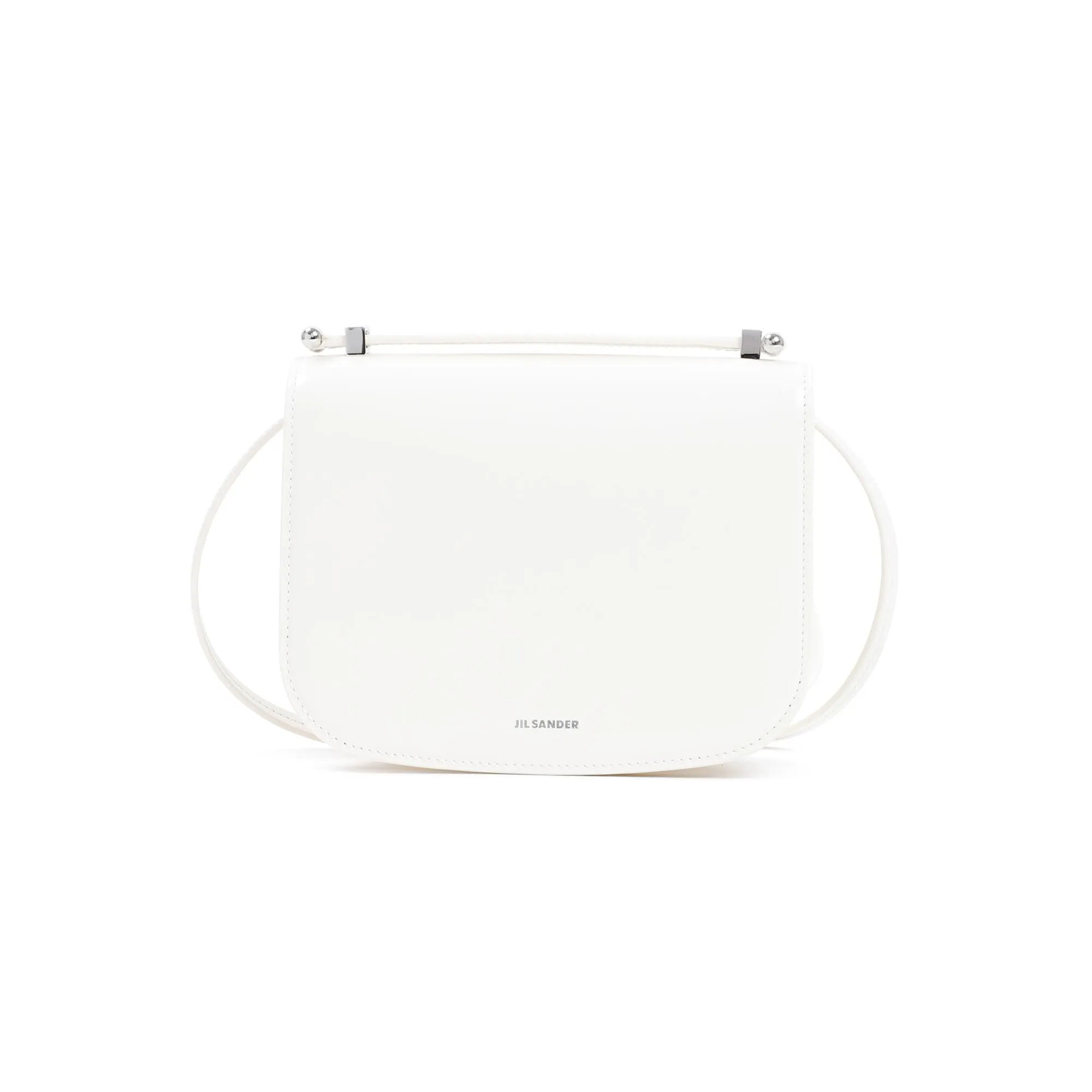 Jil Sander Taos Logo Embossed Shoulder Bag