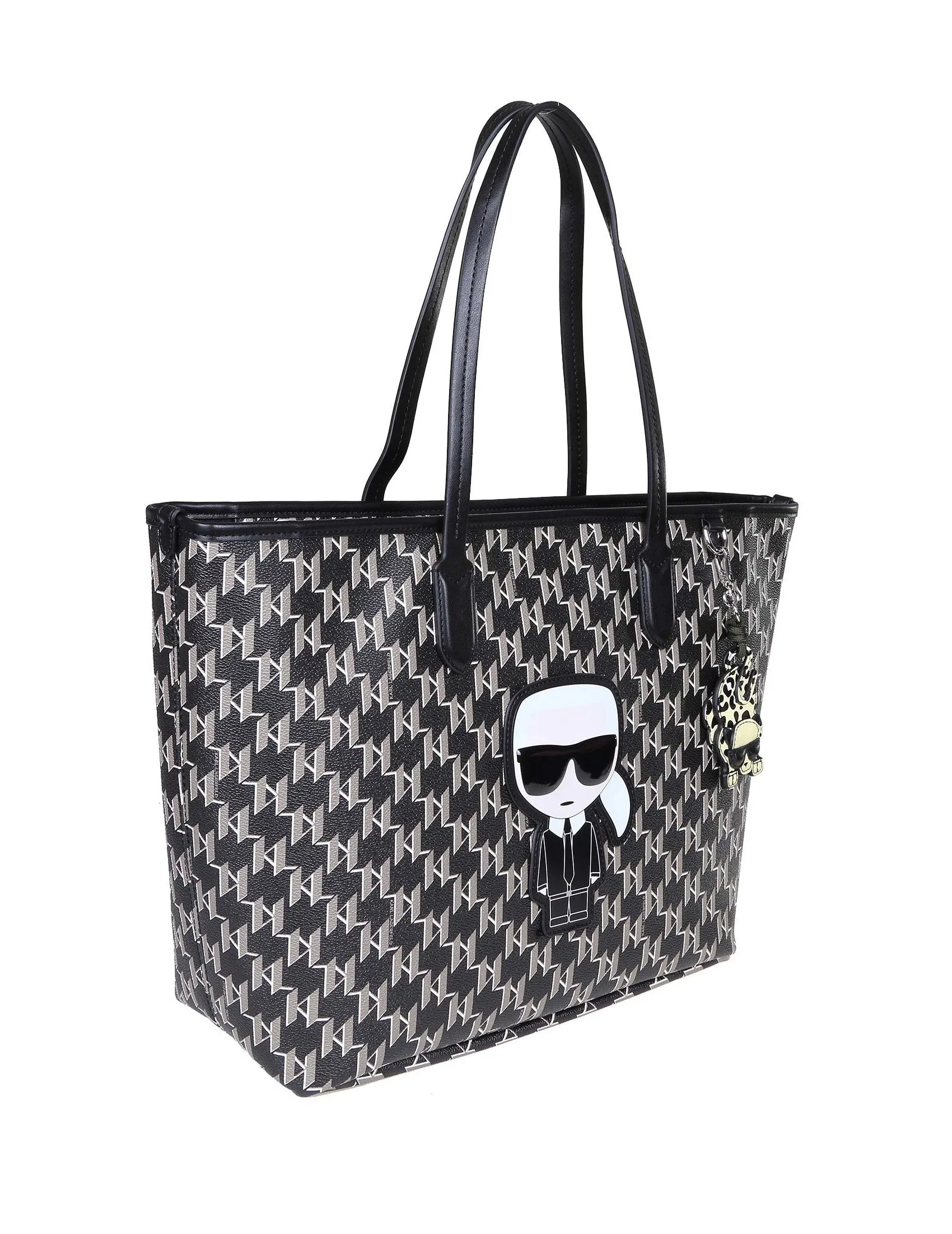 Karl Lagerfeld K/Ikonik Monogram Print Tote Bag