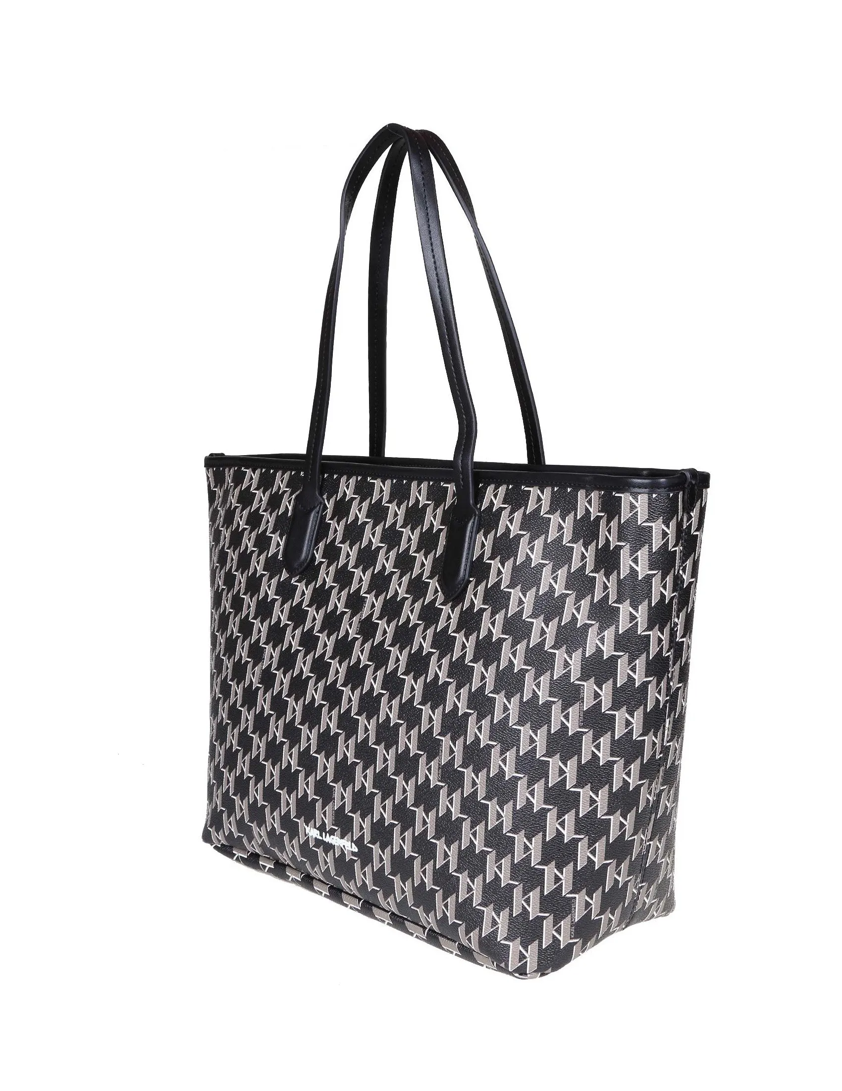 Karl Lagerfeld K/Ikonik Monogram Print Tote Bag