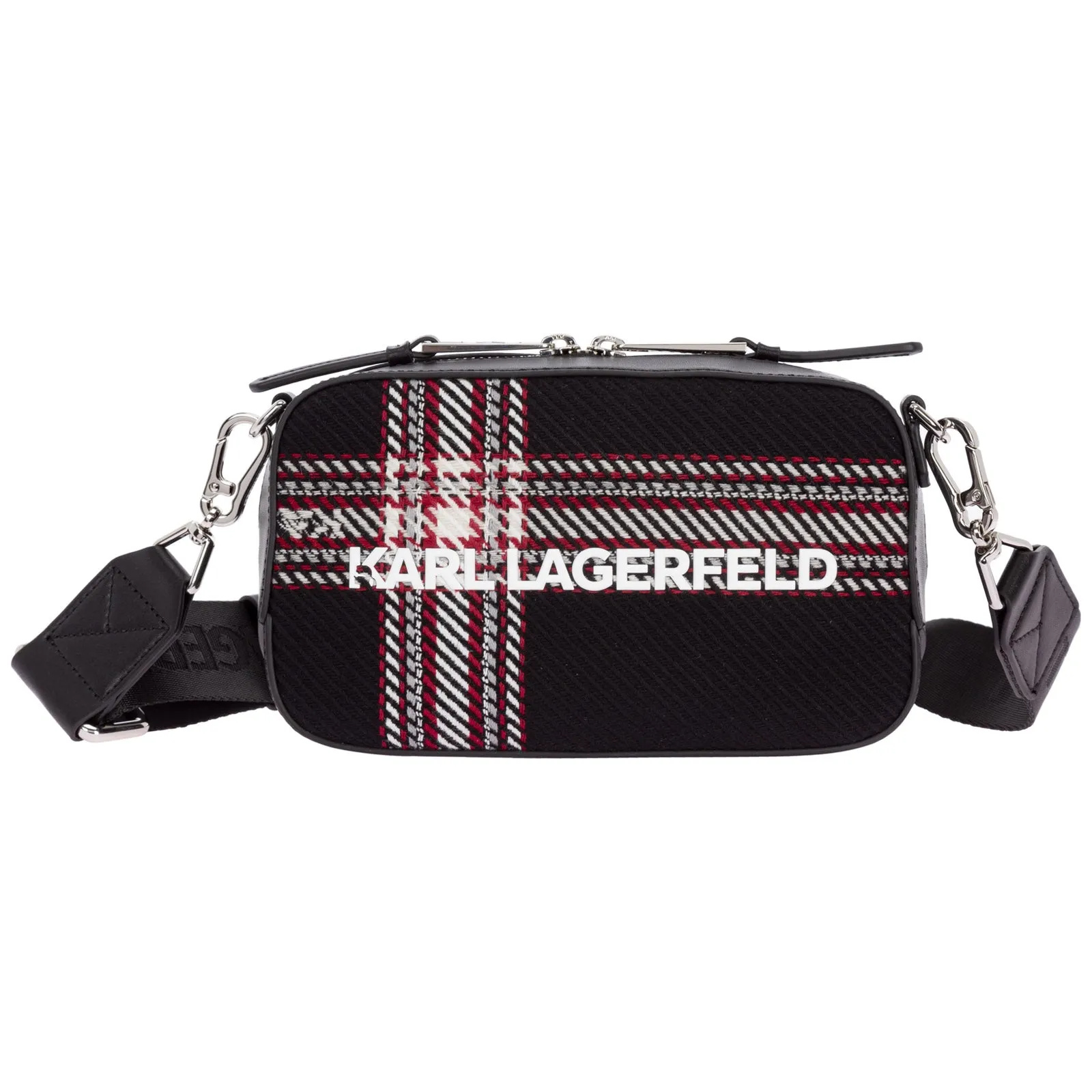 Karl Lagerfeld K/Skuare Checked Camera Bag