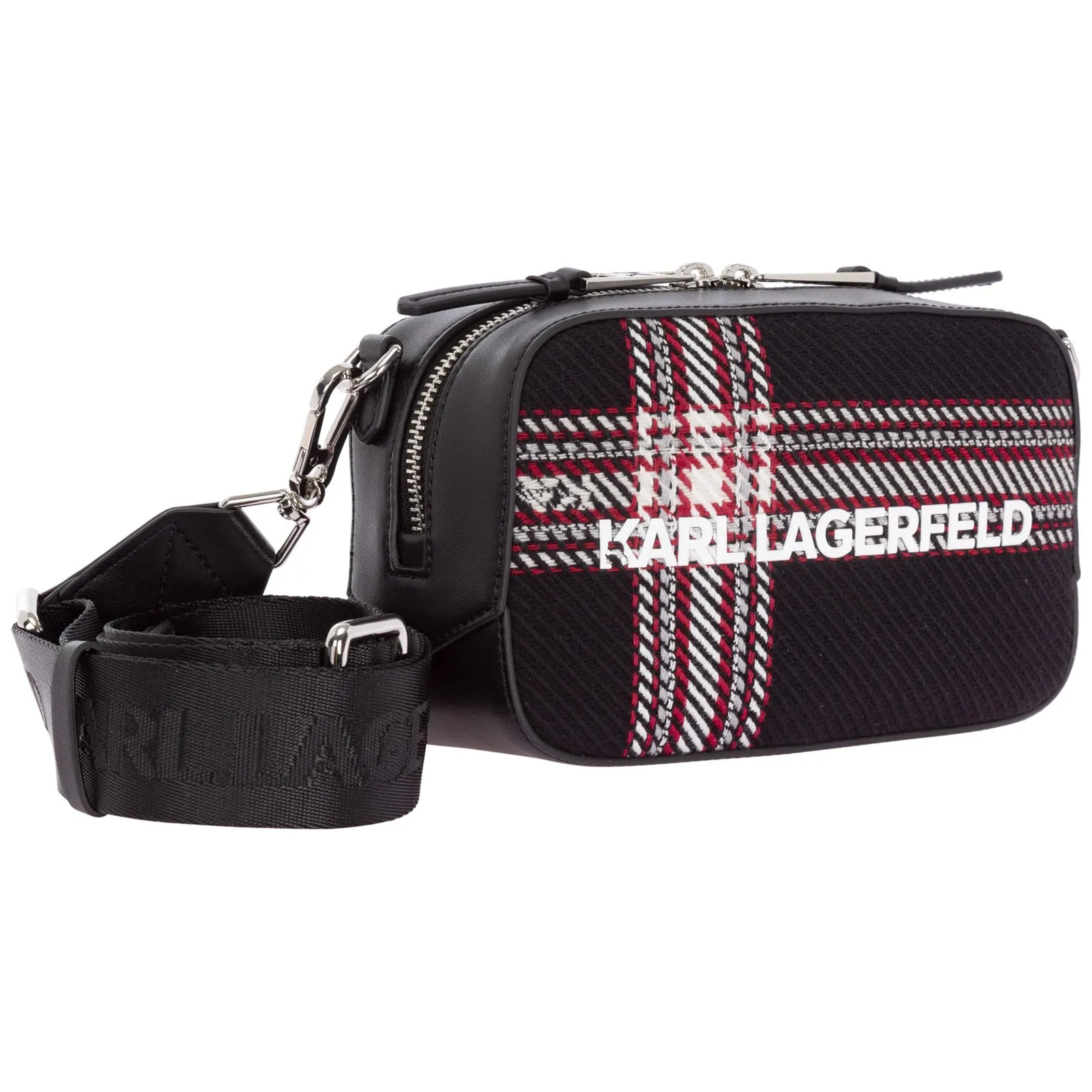 Karl Lagerfeld K/Skuare Checked Camera Bag