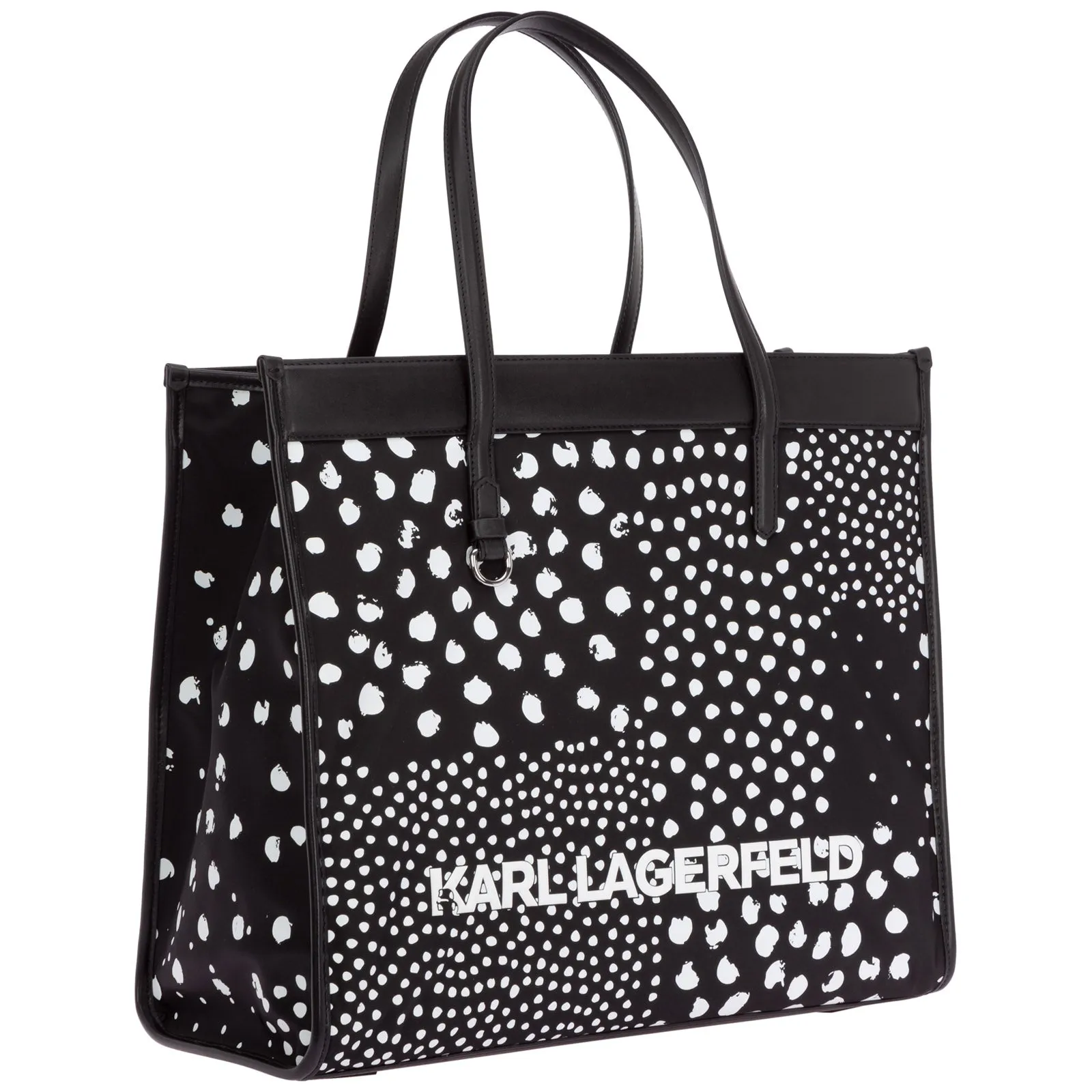 Karl Lagerfeld K/Skuare Dots Zipped Tote Bag