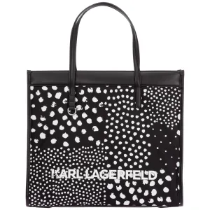 Karl Lagerfeld K/Skuare Dots Zipped Tote Bag