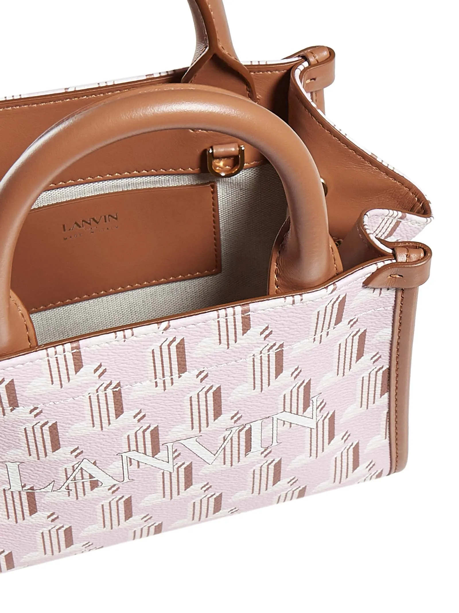 Lanvin Allover Logo Printed Tote Bag