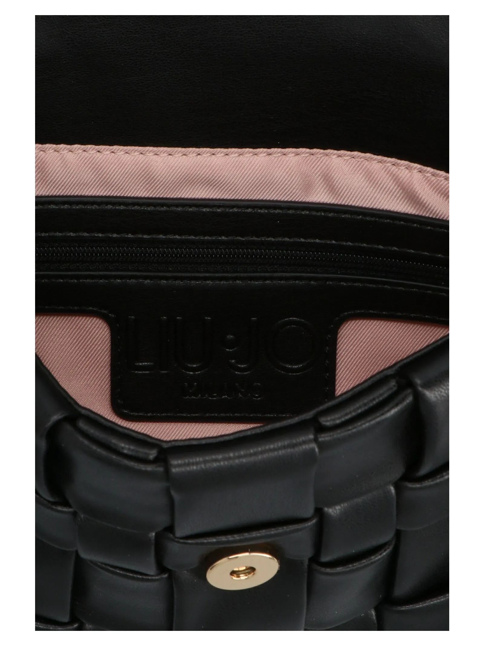 Liu Jo Logo Plaque Weaved Crossbody Bag