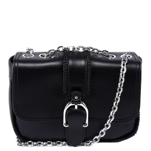 Longchamp Buckled Logo Embossed Foldover Crossbody Bag