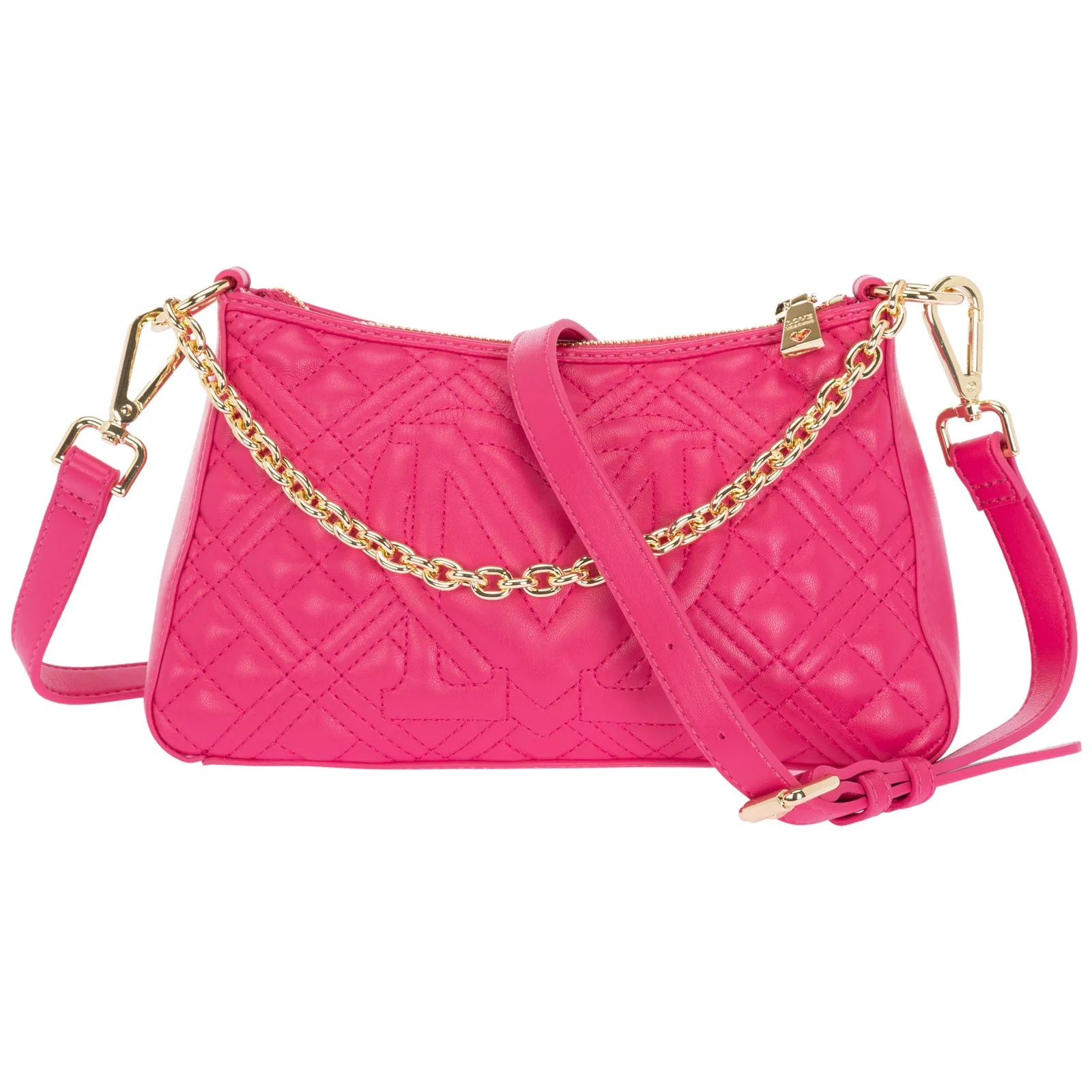 Love Moschino Chain Link Quilted Shoulder Bag