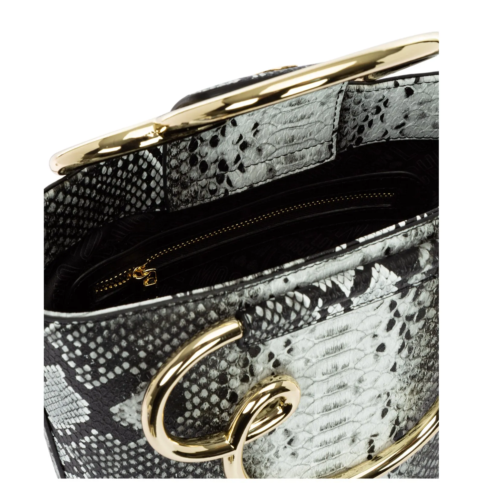 Love Moschino Curly Heart Handle Bucket Bag